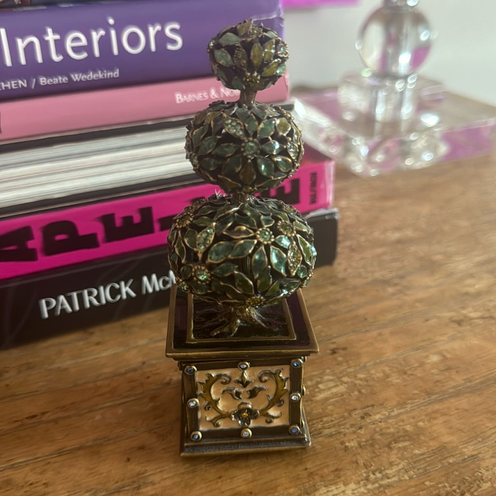 Jay Strongwater Topiary Limoge  Box
